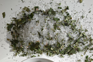 nz herbs in a salt soak for body or feet