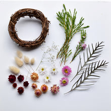 Load image into Gallery viewer, Dried flowers for mini DIY wreath 
