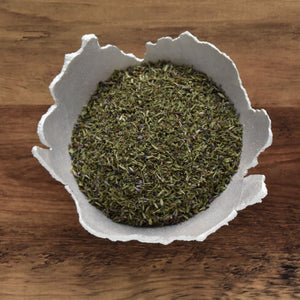 Dried organic hyssop herb with leaf and flowers