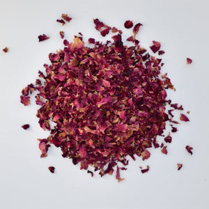 Find organic rose petals at Toi Toi Botancials