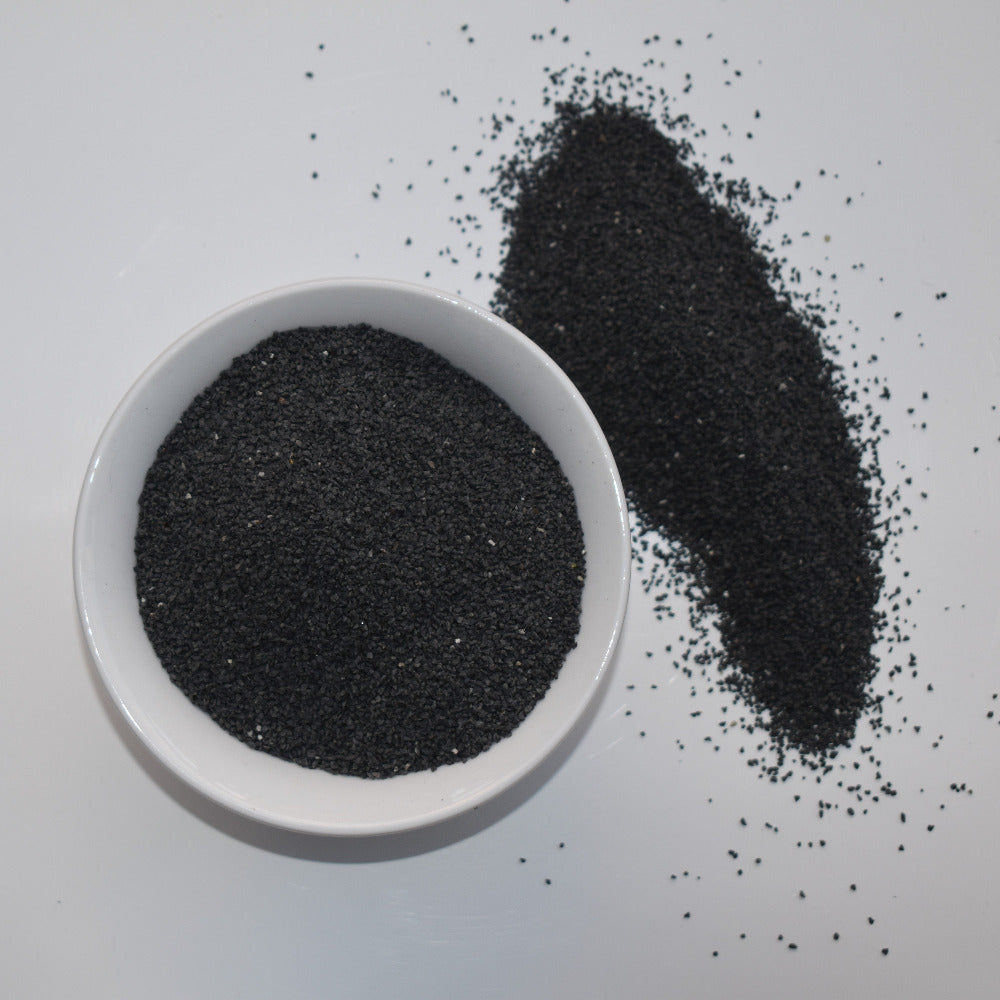 Black gravel sand suitable for terrariums